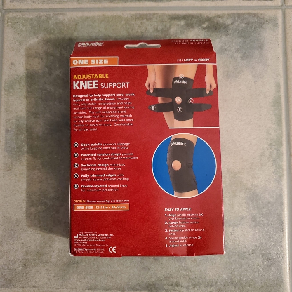 Mueller, Adjustable Knee Support. New In Box. - Picture 9 of 13